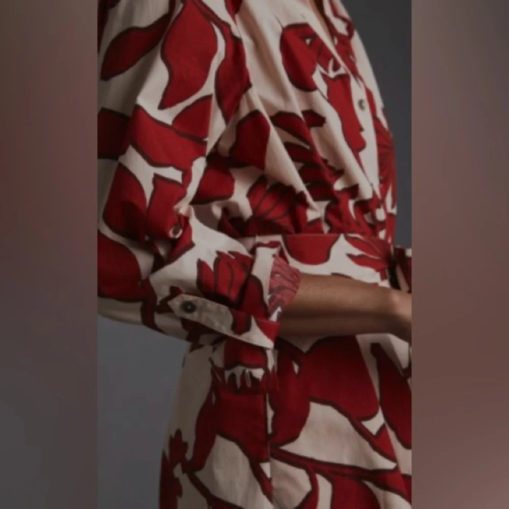 Maeve Printed Shirt Dress - Picture 4 of 9